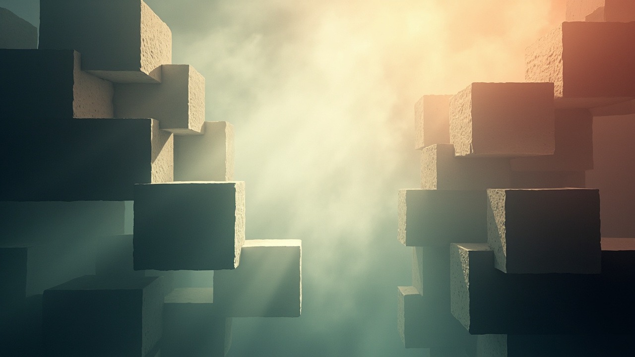 Abstract editorial illustration accompanying “Before the First Command: Where Domme Confidence Actually Begins”.